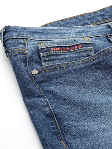 Men's Blue Slim Fit Casual Jeans
