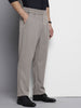 Men's Grey Loose Fit Casual Trousers