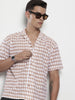 Men's Brown Relaxed Fit Solid Resort Wear Shirt