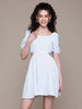 Freehand Women Fit and Flare Textured Cut Out Dress
