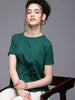 Freehand by The Indian Garage Co Women Relaxed Fit Textured Ruched Top