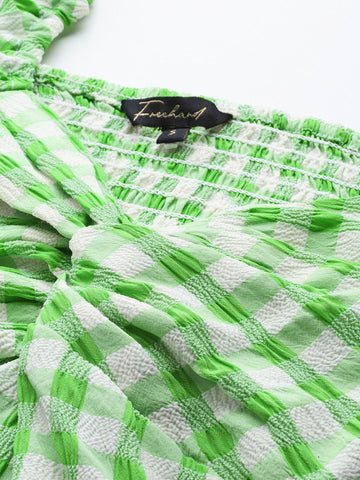 Freehand by The Indian Garage Co Women Regular Fit Textured Twist Top