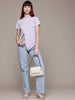 Freehand by The Indian Garage Co Women Regular Fit  Textured Knotted Top