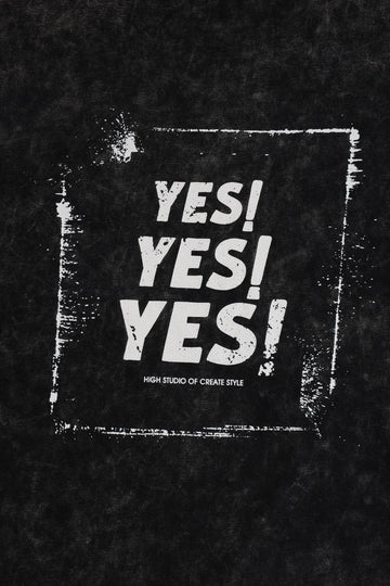 Men's Black Relaxed Fit Graphic Printed 240 GSM Street Wear T-Shirt