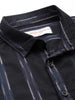 Men's Purple Slim Fit Striped Casual Shirt