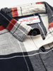 Men's Navy Blue Regular Fit Checked Casual Shirt