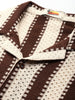 Men's Off White Relaxed Fit Textured Resort Wear Shirt