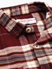 Men's Maroon Regular Fit Checked Casual Shirt