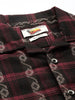 Men's Black Relaxed Fit Striped Resort Wear Shirt