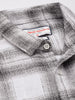 Men's White Slim Fit Checked Casual Shirt