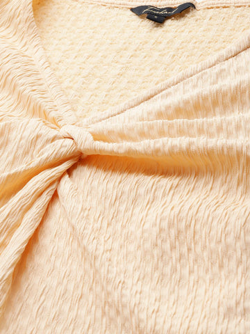 Freehand by The Indian Garage Co Women Fitted Textured Tank Top
