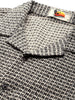 Men's Black Relaxed Fit Textured Resort Wear Shirt