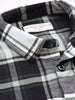 Men's Navy Blue Regular Fit Checked Casual Shirt