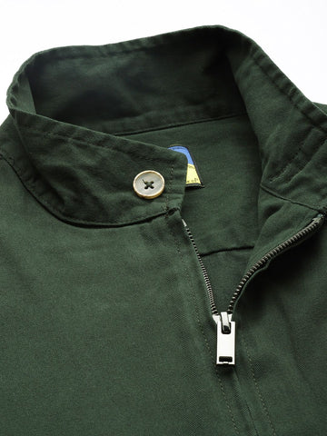 Men's Green Regular Fit Graphic Printed Street Wear Shirt