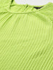 Freehand Women Relaxed Fit Textured Tiered Dress