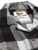 Men's Grey Relaxed Fit Checked Bohemian Shirt