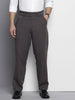 Men's Grey Loose Fit Casual Trousers