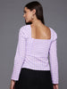 Freehand by The Indian Garage Co Women Regular Fit Textured Regular Top