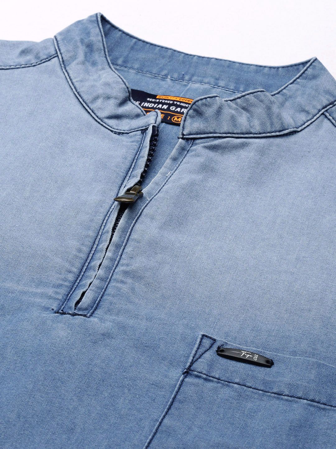 Men's Denim Kurta