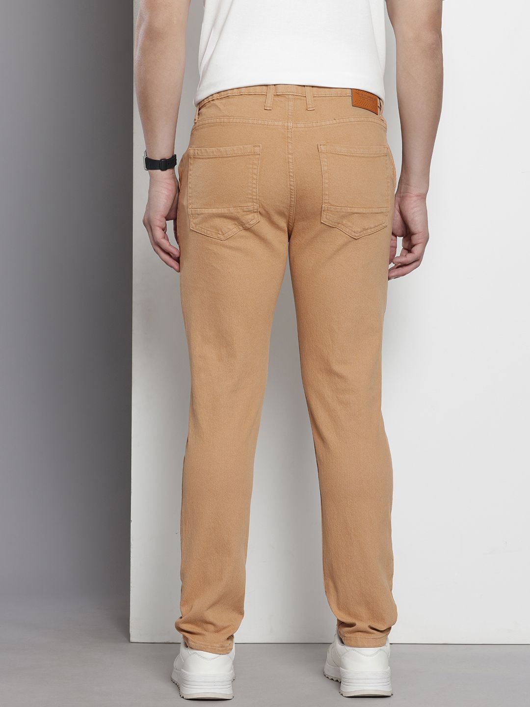 Men's Brown Slim Fit Casual Jeans