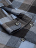 Men's Black Relaxed Fit Checked Bohemian Shirt