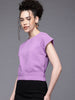 Freehand by The Indian Garage Co Women Regular Fit Textured Cinched Waist Top