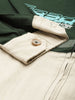 Men's Green Regular Fit Graphic Printed Street Wear Shirt