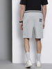 Men's Grey Relaxed Fit Character Superman Printed Shorts