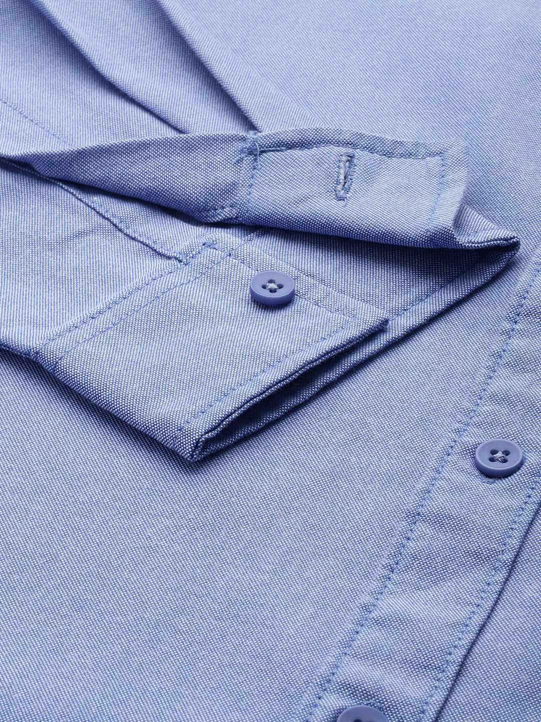 Men's Purple Slim Fit Solid Casual Shirt