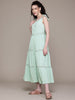 Freehand Women Fit and Flare Textured Maxi Dress