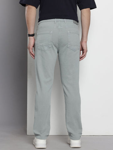 Men's Grey Slim Fit Casual Jeans