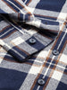 Men's Blue Regular Fit Checked Casual Shirt