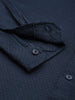 Men's Blue Relaxed Fit Solid Resort Wear Shirt
