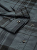 Men's Teal Slim Fit Checked Casual Shirt