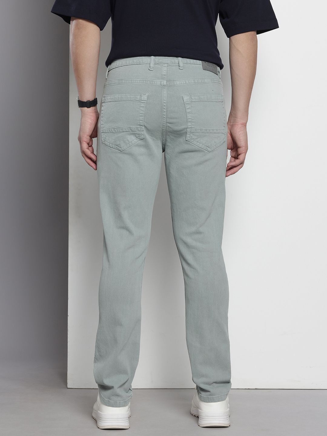 Men's Grey Slim Fit Casual Jeans