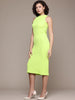 Freehand Women Regular Fit Textured Midi Dress