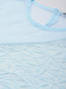 Freehand by The Indian Garage Co Women Fitted Textured Mesh Sheer Top