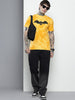 Men's Yellow Slim Fit Character Batman Printed Crew Neck T-Shirt