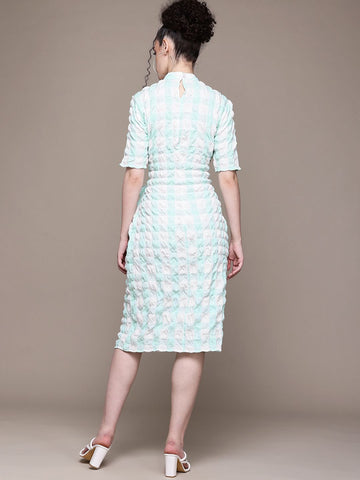 Freehand Women Fitted Textured Bodycon Dress