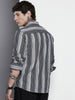 Men's Black Regular Fit Printed Casual Shirt