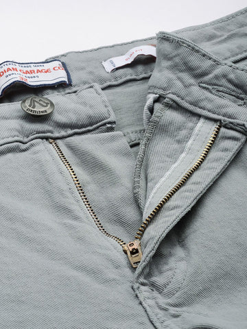 Men's Grey Slim Fit Casual Jeans