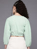 Freehand by The Indian Garage Co Women Regular Fit Textured Gathered Top