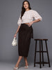 Freehand Peach The Indian Garage Co Women Fitted Textured Regular Top
