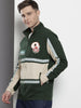 Men's Green Regular Fit Graphic Printed Street Wear Shirt