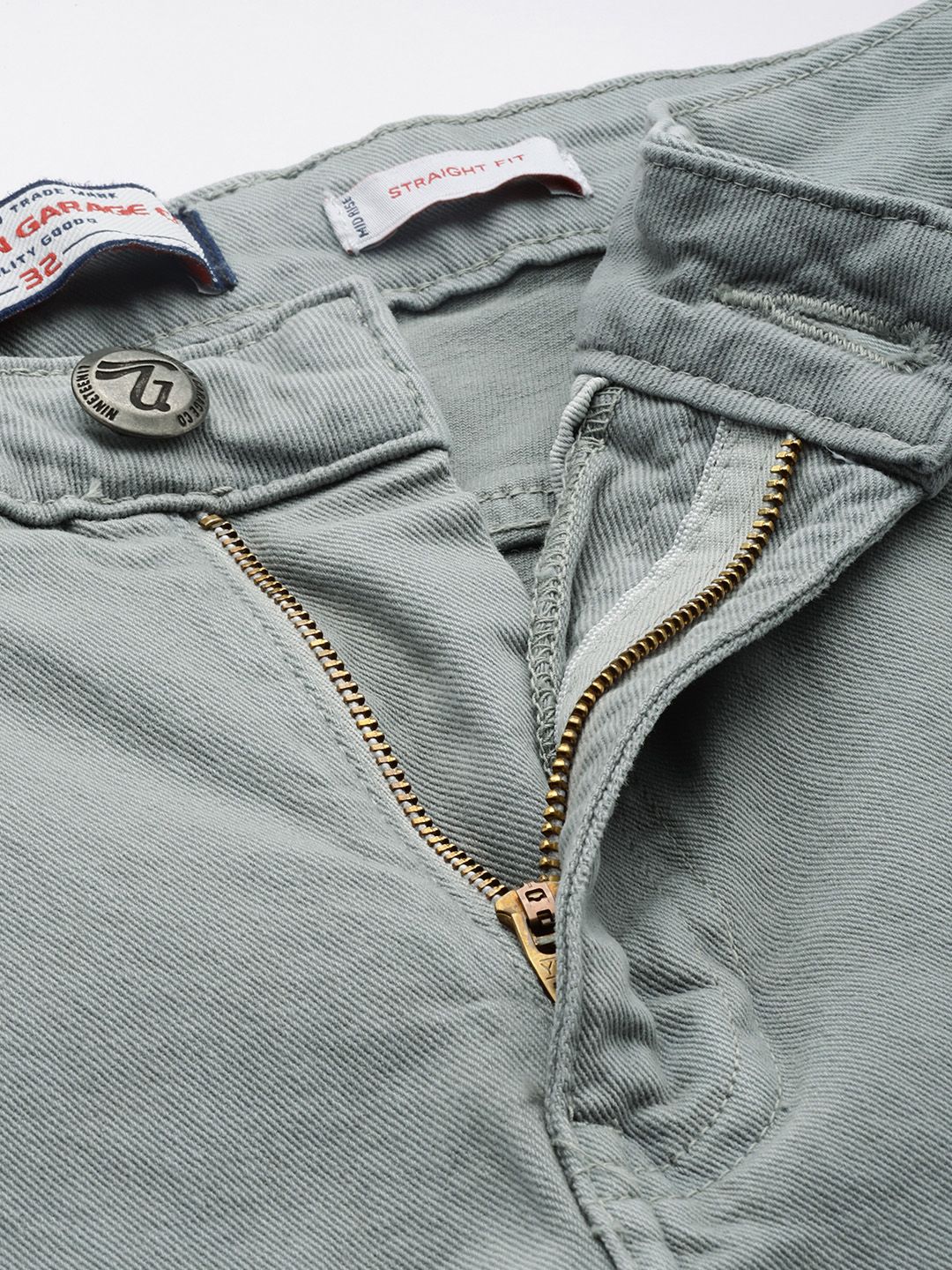 Men's Grey Slim Fit Casual Jeans