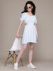 Freehand Women Fit and Flare Textured Cut Out Dress