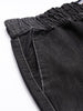 Men's Black Solid Boxy Fit Coordinates