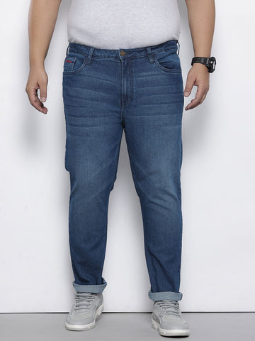Men's Blue Slim Fit Casual Jeans