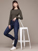 Women's Blue Slim Fit Casual Jeans