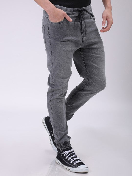 Men's Solid Denim Jogger